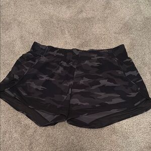 Black Camo Athlets 4 Inch Shorts